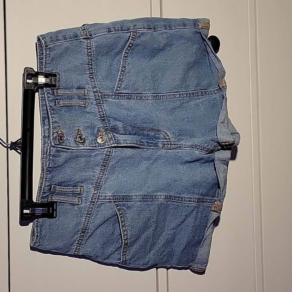 High waisted jean shorts